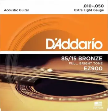 Great Acoustic Guitar Strings D’Addario EZ900 85/15 Bronze