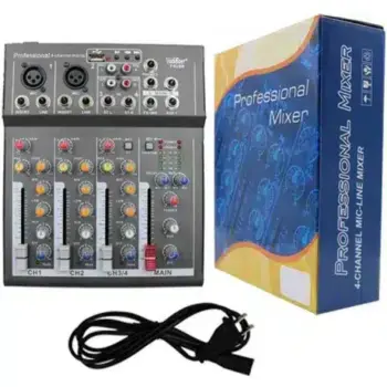 F4USB 4 Channel Audio Mixer With Bluetooth