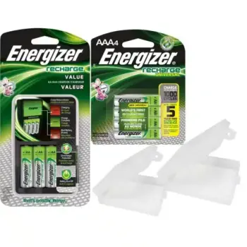 Energizer batteries plus charger