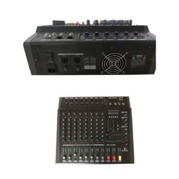 8-CHANNEL POWERED MIXER WITH MP3 & BLUETOOTH PLAYER