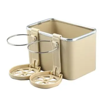 Multi-Function Car Storage Box with Drink Holder