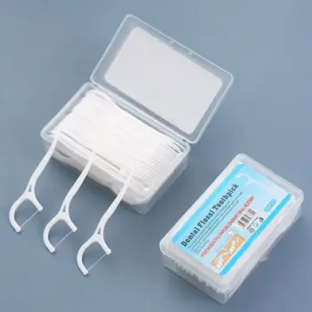 50pc Dental Floss Toothpicks