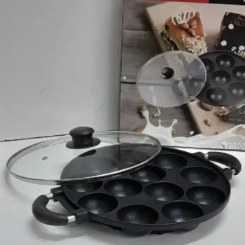 12-Holes Non-Stick Vitumbua Round Pan