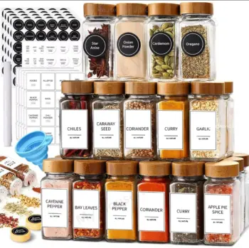 29pcs Set Glass Storage Jars with Bamboo Lid