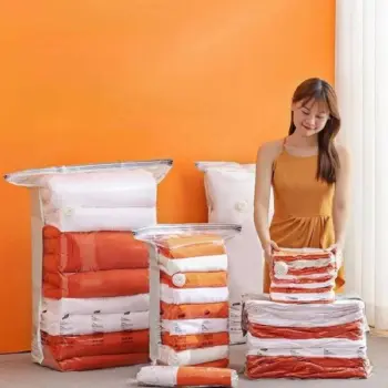 5pcs set Vacuum Storage Bags (No Pump Needed)