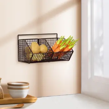 Wall-Mounted Kitchen Storage Basket