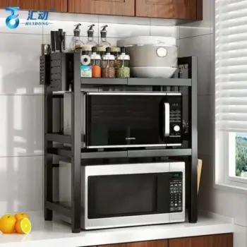 2Tier Telescopic Adjustable Microwave stand