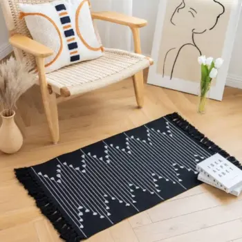 Bohemian Geometric Rugs with Tassels