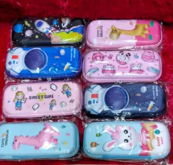 Cute 3D Pencil Pouch with Fidget Bubble Toy
