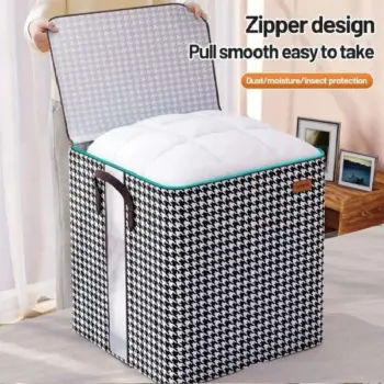 New Hot Houndstooth Clothes Quilt Bins
