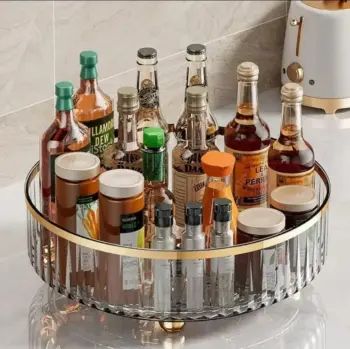 360-Degree Rotating Turntable Organizer