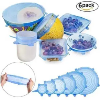 6 in 1 Super Stretch Silicone Lid Covers