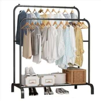 Double Pole Clothing Rack