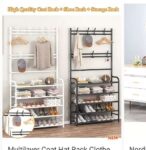 Multifunction Shoe, Hat and Cloth Hanger Rack 