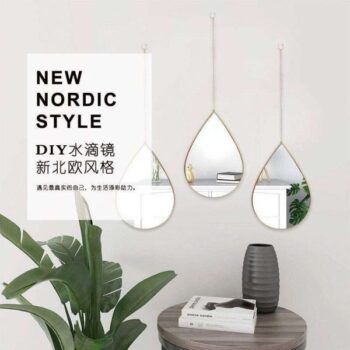 3 in 1 Tear Drop Wall Mirrors Set 
