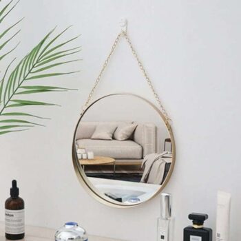 Bohemian Vanity Round Makeup Wall Mirror
