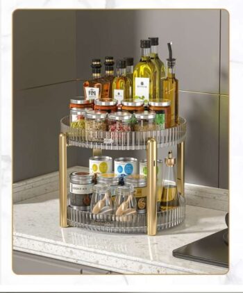 360° rotating 2 Tier Decorative Organizer