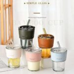 Slub Glass Smoothie Cup