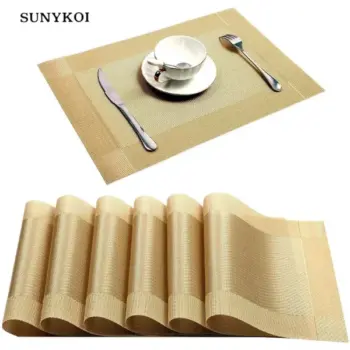 6pcs Pvc Table Mats