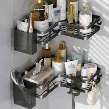 2Pcs Corner Bathroom Shower Caddy