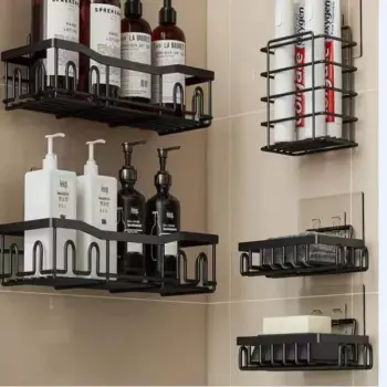5pcs Set Rectangular Shower Caddy Shelf