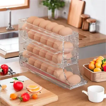Acrylic 4 Layer Rolling Egg Dispenser 