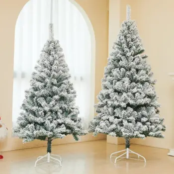 Snow Flocked Christmas Trees