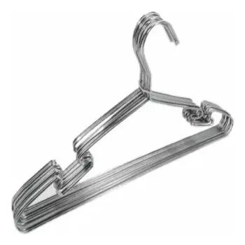10 Pcs Stainless Steel Wire Coat Hangers