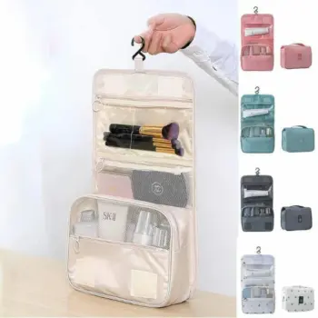 Foldable Make-Up/ Cosmetic Bag 