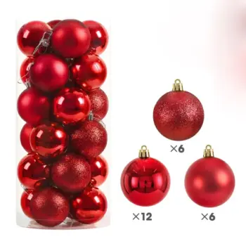 24pcs Set Christmas Balls