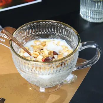 3 Romantic 500ml Premium Water/Tea Glass Set