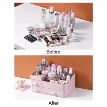 Large Capacity Plastic Makeup Organizer