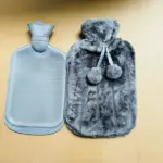 Hot Water Bottle with Fur Fleece Cover