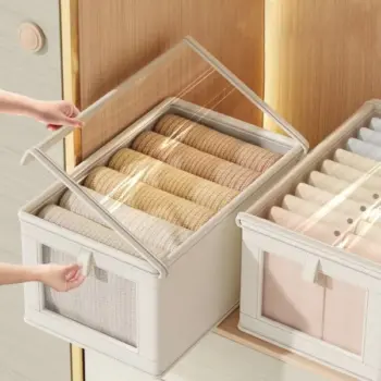 Wardrobe Foldable Clothes Organizer With a Cover