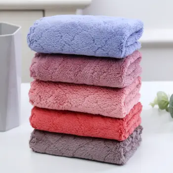 Coral Fleece Dishcloth Hand Towel