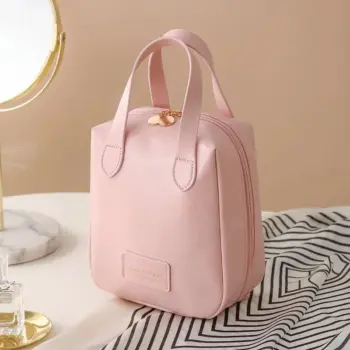 Large-Capacity PU Leather Makeup Bag