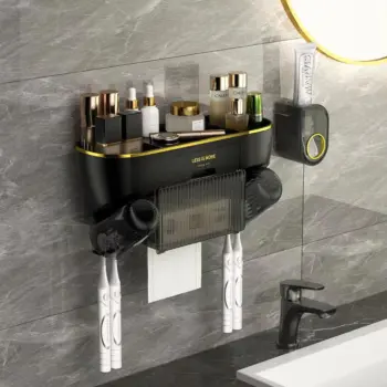 Luxury Multifunctional Toothbrush Holder and Squeezer