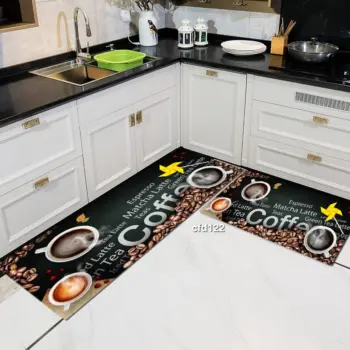 2-Piece Kitchen Mats with Non-Slip Rubber Backing