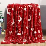 Flannel Christmas Throw Blanket