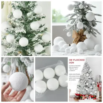 White Snow balls