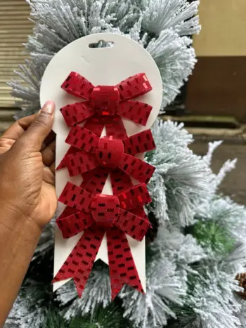 Holiday Bows 3Pcs Set