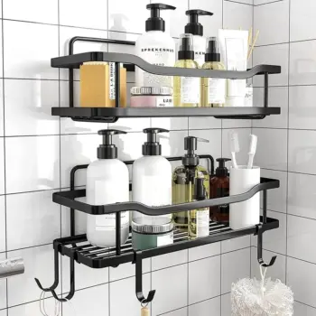 2-Piece Shower Caddy Shelf / Bathroom Organizer Set