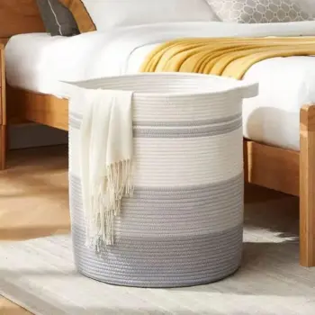Cotton Rope Storage Basket with Handles