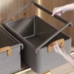 Collapsible Fabric Organizer with a Cover