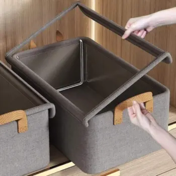 Collapsible Fabric Organizer with a Cover