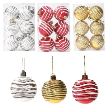 6pcs New Plastic Christmas Ball Set