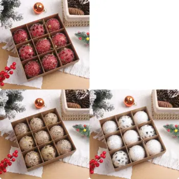 9pc Set of Christmas Balls