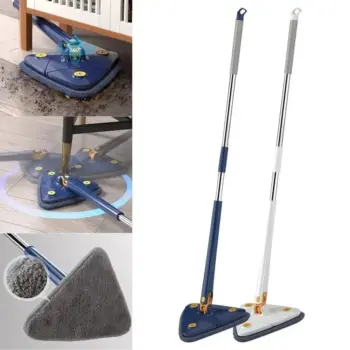 Triangle Mop 360° Rotatable Extendable Adjustable Cleaning Mop
