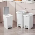 Pedal Dustbin with Dual Opening