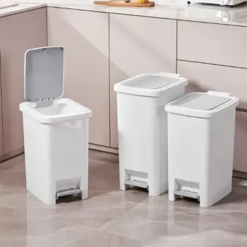 Pedal Dustbin with Dual Opening